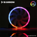 Barrow PWM Water Cooling Fan Aurora LRC RGB v2 Lighting Water Cooling Radiator Fans Adjustable Ring Lighting BF03-PR