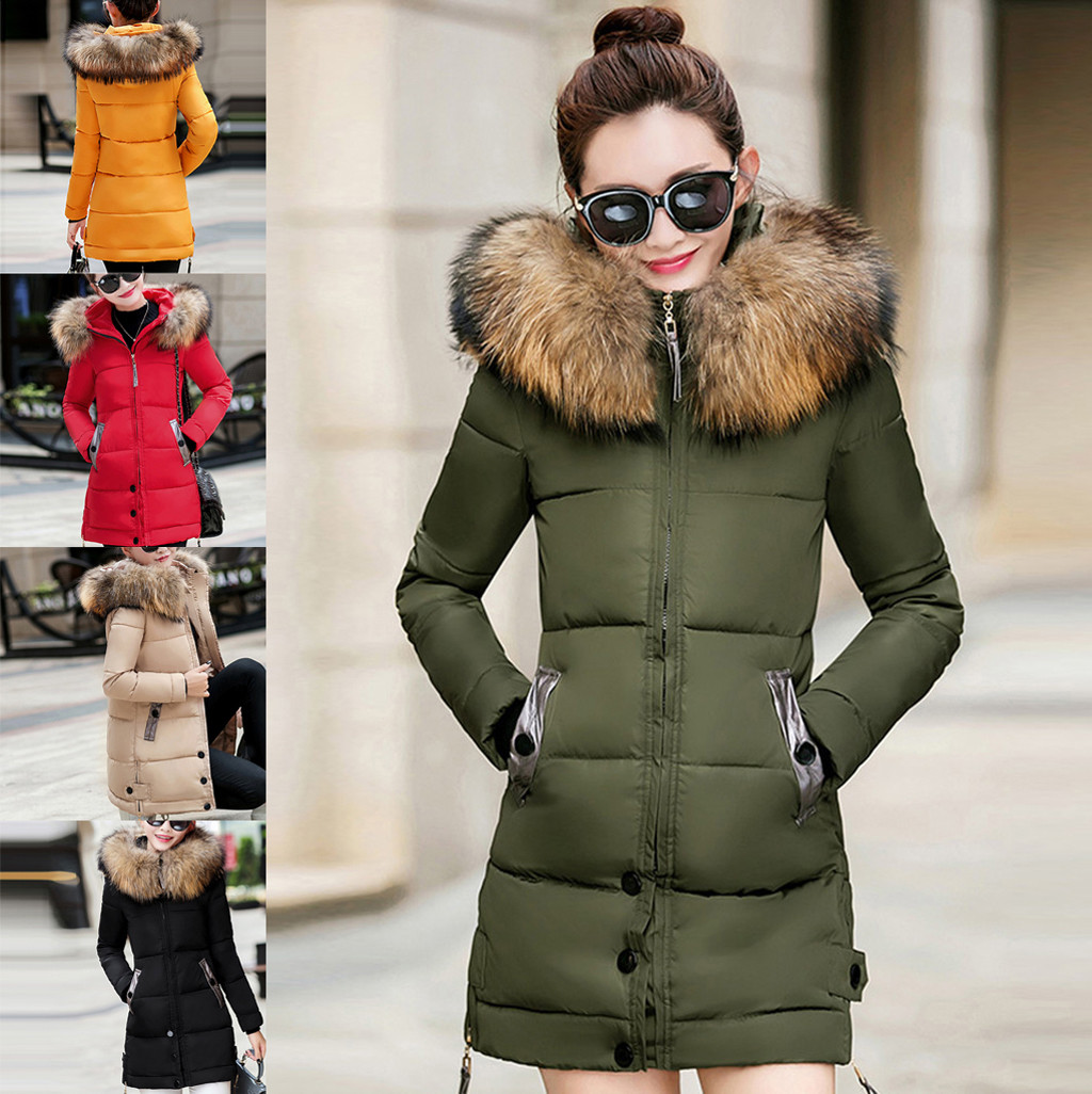 Winter Female Long Jacket 2020 Winter Coat Women Fake Fur Collar Parkas Woman Plus Size 4xl Down Jacket Winter Jacket Women#A3