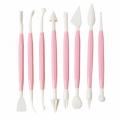 8 Pcs Cake Sculpting Carving Baking Pastry Tools Fruit Fondant Cake Decorating Tools Modelling Set Engraving Tools Bakeware