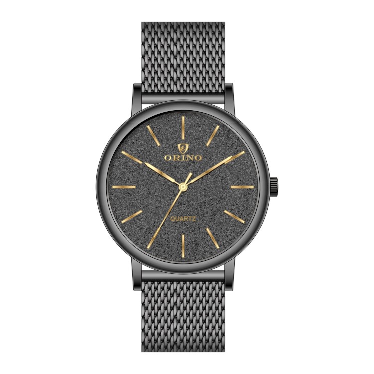 black  glitter men watch 