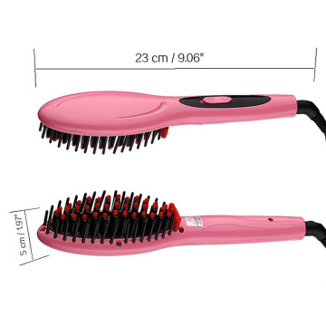 Hot Electric Hair Straightener Comb Iron Brush Ceramic Straight Hair Comb Auto Massager Tool M88