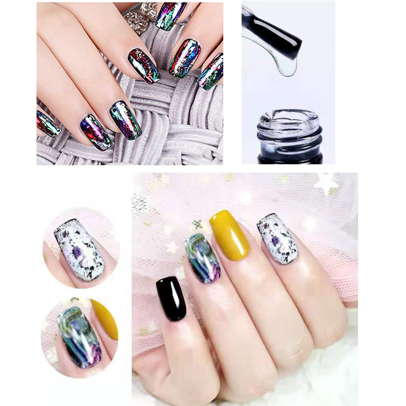 Elite99 Nail Foil Adhesive Glue Star Sky Sticker Transfer Gel Polish Clear UV Gel Polish Nail Art For Nail Foil Transfer Sticker