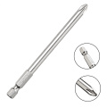 1pc 6mm PH2 Phillips Magnetic Screwdriver Bit 100mm Long For Electric Screw Driver