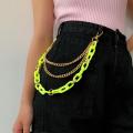 Punk Street Rock Long Trousers Hipster Key Chains Street Acrylic Wallet Belt Chain Pant Keychain Women Men Hip Hop Jewelry Gifts