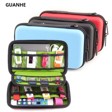 GUANHE Waterproof Hard Drive Earphone USB Flash Case Digital Storage Bags organize box pochette disque dur 2.5 Hard Drive