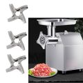 3PCS Stainless Steel Metal Meat Grinder Parts 4 Blade Hexagon Mincer Knife