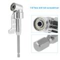 New 1/4 105 Degree Angle Magnetic Hex Screwdriver Extension Drill Bit Socket Holder Adapter