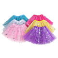 Toddler Kids Girls Baby Skirt Tulle Star Sequins Princess Tutu Skirt Outfits Costume Girls Clothes Colorful Baby Children faldas
