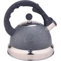 Grey Frosted Stainless Steel Whistling Tea Kettle