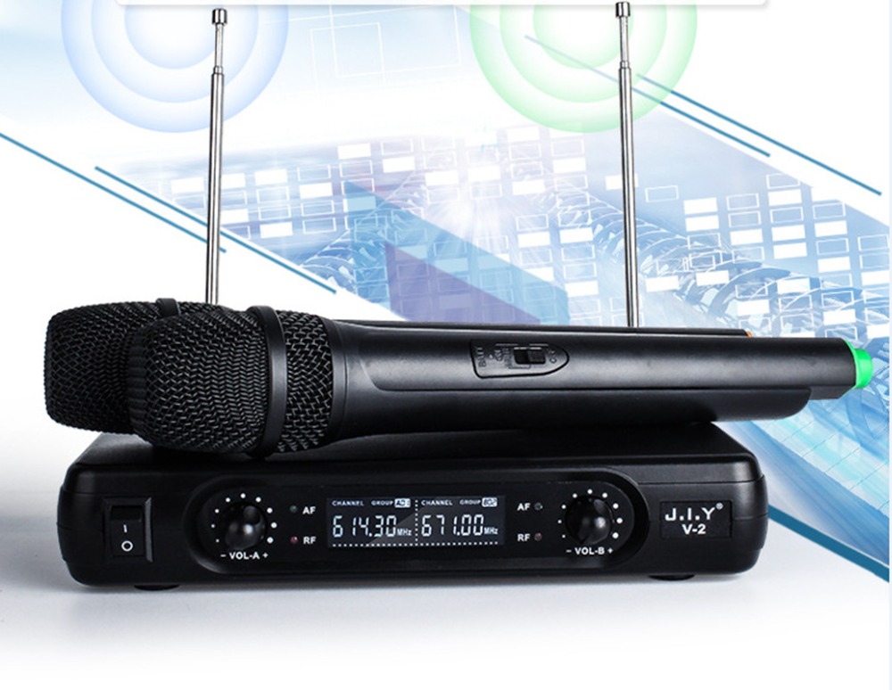 Wireless Karaoke Microphone MIC mikrofon Karaoke player KTV Karaoke Echo System Digital Sound Audio Mixer Singing Machine MICV2+