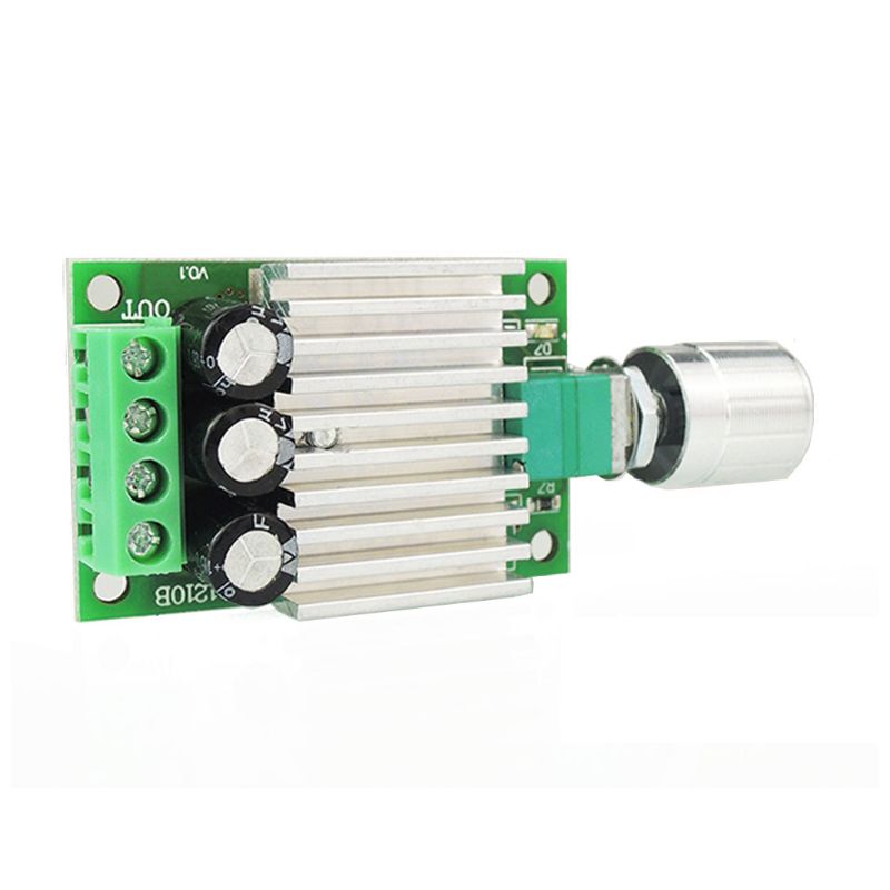 12V 24V 10A PWM DC Motor Speed Controller Adjustable Speed Regulator Dimmer Control Switch for Fan Motors LED Light