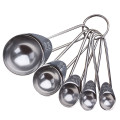 5pcs measuring spoons Stainless Steel Measuring Baking Spoons Cooking Cups Teaspoons Utensil home kitchen measuring spoons#25
