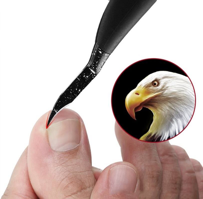 1PCs Black Toenail Ingrown Nail Art Cuticle Nipper Clipper Edge Cutter Manicure Scissor Plier Tool Pedicure Dead Skin Remover