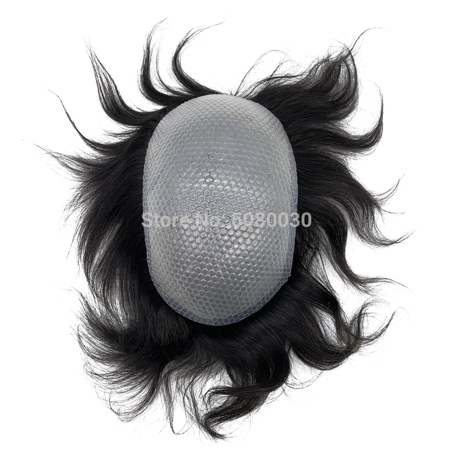 New arrival PU adhesive base Simple to use looks nautal men toupee in stock