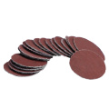 Abrasive polishing grinding nozzles 50pcs 2 inch red circular sandpaper 60/80/120/150/180+1pc Hook Loop Plate fit Dremel