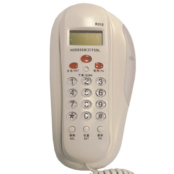 Trimline Corded Telephone with Caller ID, Luminous Indicator, Calling Check, Wall Mounted Landline Telephone for Hotel Home