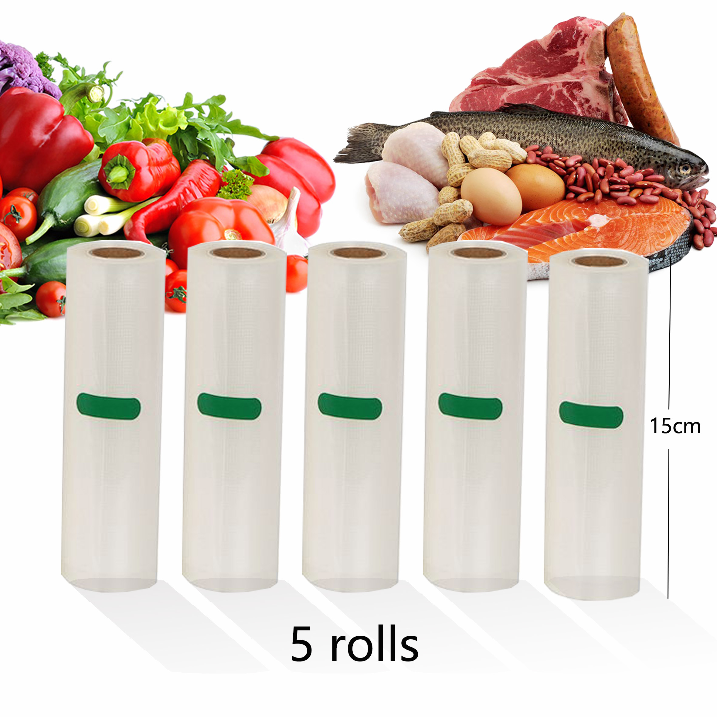 Household Kitchen Food Vacuum Bag Storage Bags For Vacuum Sealer Vacuum Packaging Packer for Food 12/15/20/25/28cm*500cm