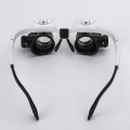 Head Mounted Glasses Magnifier With LED Light Magnifying Glass led lupa For Watchmaker Jewelry Optical Len Glass Magnifier Loupe