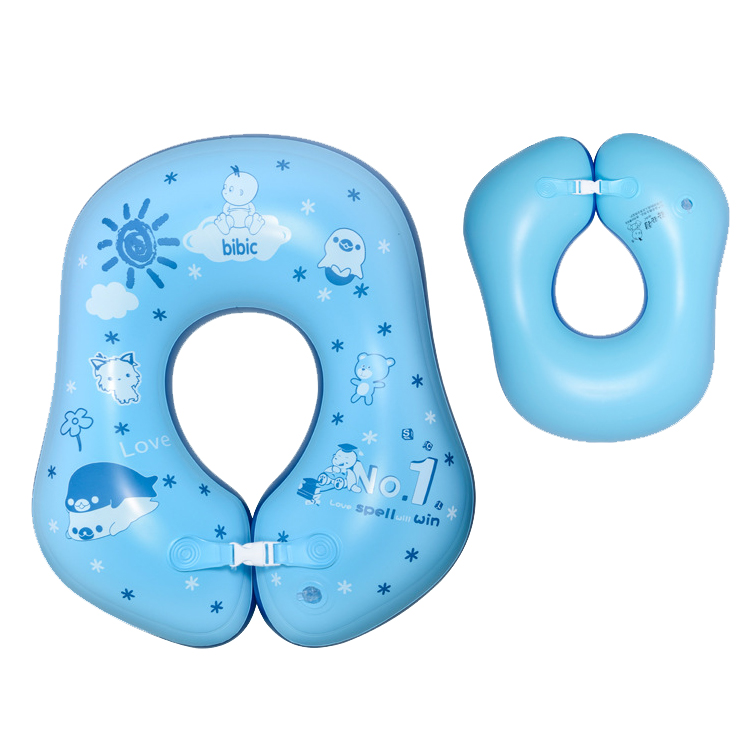  Inflatable PVC baby float ring kids neck float