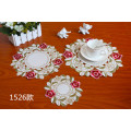 2021 Luxury lace embroidery table place mat pad cloth cup mug holder dining coaster Christmas glass placemat drink doily kitchen