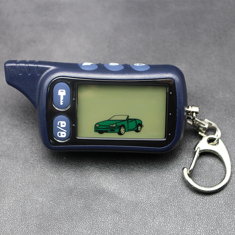 TZ9010 2-way LCD Remote Controller For Alarm Auto Remote Tomahawk tz-9010 Car Alarm Keychain tz9010