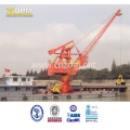 Marine port deck Floating Crane for barge lifting