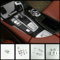 CNORICARC Chrome ABS Car interior Buttons Sequins Decoration Cover Trim Decals for BMW 5 series f10 f18 520 525 528 530