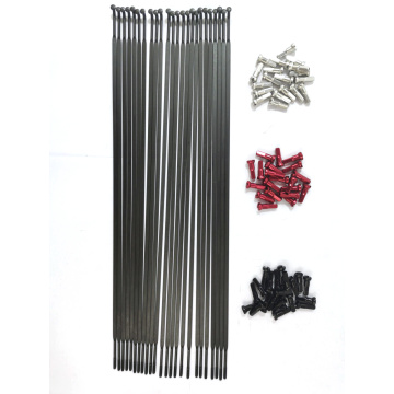 50pcs Pillar PSR 1432 aero spokes Straight pull J-Bend Stainless steel flat bladed radios free brass or alloy nipples