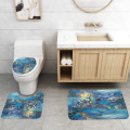 Sea World Printed Bath Mat Toilet Creativity Bathroom Rug Set Home Decor Bath Mat Shower Curtain Set Bathroom Floor Mat Bath Mat