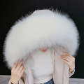 Faux Raccoon Fur Scarf Winter Hood Fur Decor Shawl Multicolor Fake Fur Scarf Winter Coat Fur Collar