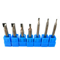 Diamond aluminum milling cutter 4mm 6mm Shank PCD Two Flutes Straight Router Bits carbide end mill tools for cast Aluminum alloy