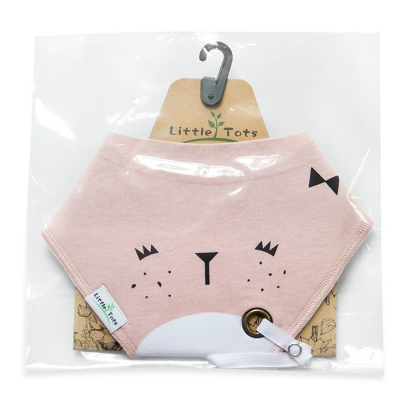 Pacifier Cartoon Triangle Cotton Towel Baby Bib Slobber Double Kids Accessories -B116