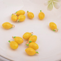 10pcs High Quality Enamelled Lemon Charm Gold Fruit Charms 3D handmade Craft Jewelry Making Ornament Decoration
