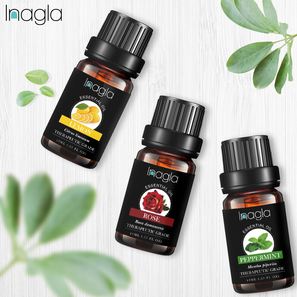 Inagla Patchouli Essential Oil Rose Natural 10ML Pure Essential Oils Aromatherapy Diffusers Oil Relieve Stress musky Air Care