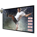 H70 70'' Portable Projector Screen HD 16:9 White Dacron 70" Diagonal Projection Screen Foldable Home Theater for Wall Projection