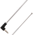 Antenna 3.5mm Earphone Jack Stainless Steel Retractable Portable Auto Car Mobile Cell Phone FM Radio Antenna