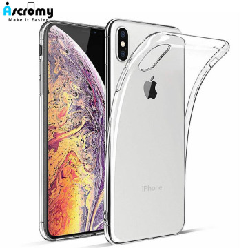 Ascromy For iPhone 11 Pro Max Case Premium Clear Soft TPU Gel Transparent Cover Protection For iPhone XS Max XR X 8 7 6s 6 plus