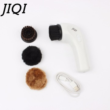 JIQI Electric Shoe Brush USB Rechargeable hand Shoes Polishing Equipment mini Charging Shoe Polisher shoe sole cleaning machine