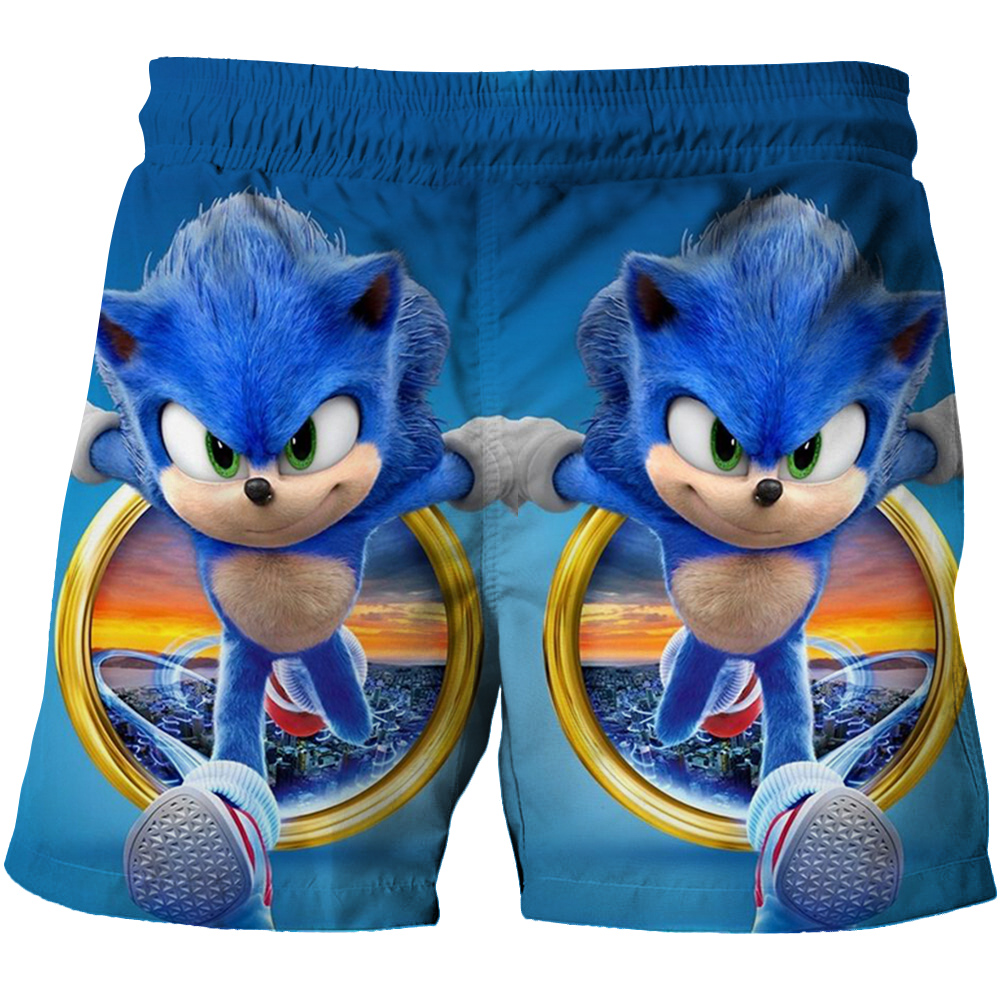 Cool 3D Cartoon Summer Boy Streetwear Shorts 3d Printed sonic the hedgehog Baby Boys Shorts Swimming Short Pants Teenage Shorts