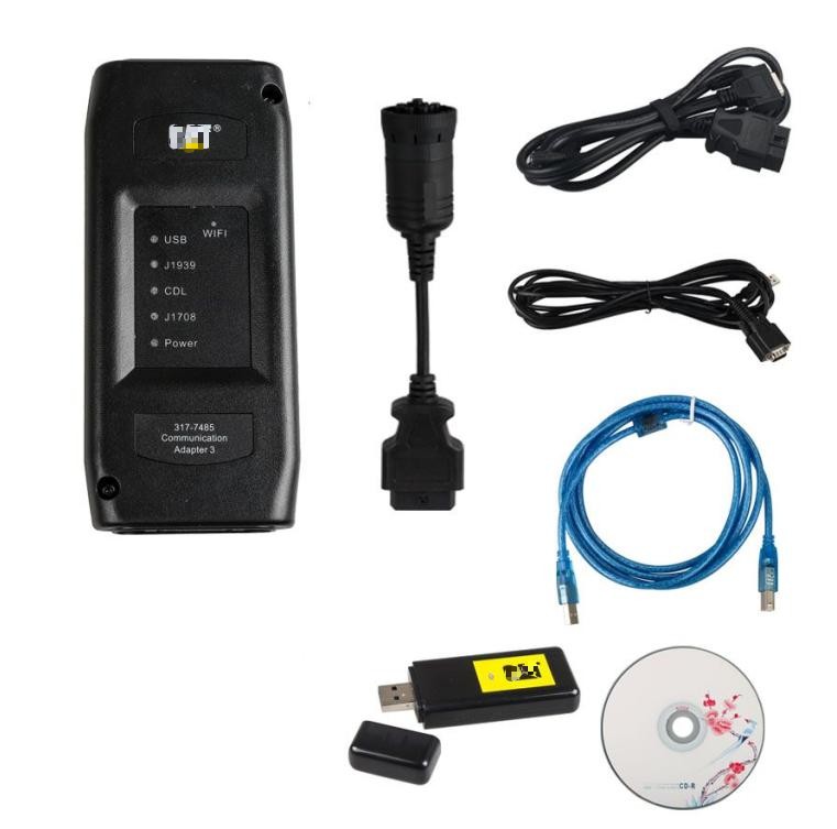 The Newest CAT ET3 Adapter III Wireless Professional Truck Diagnostic Tool Communication Connection By wifi or USB