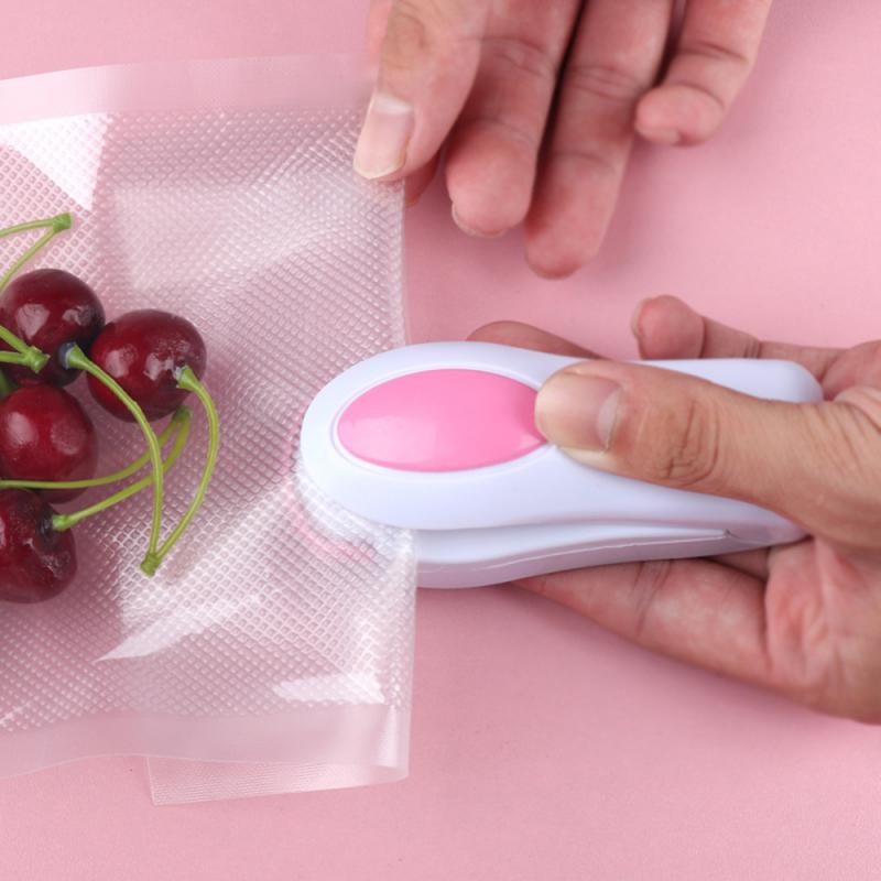 Portable Package Resealer Heat Sealer Bag Clip Package Storage Bag Mini Sealing Machine Handy Sticker And Seals For Food Snack