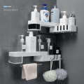 1 pcs Corner Shower Shelf Bathroom Shampoo Shower Shelf Holder Kitchen Storage Rack Organizer Wall Mounted Type baño 4полка для