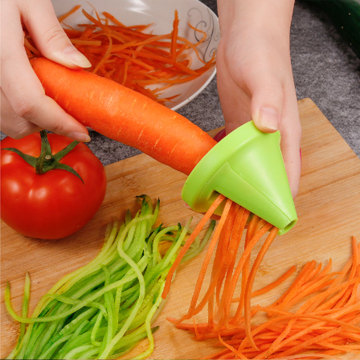 Kitchen multi-functional shredder rotary shredder vegetable planer peel peeler spiral shredder