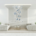 The Wall Contemporary Glass Spiral LED Chandelier