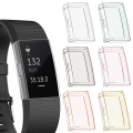 For -Fitbit Charge 2 tpu protective case for smart watch band accessories L9CA