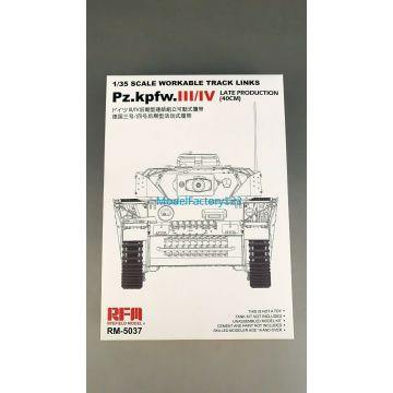 Rye Field Model RM5037 1/35 Workable Track links for Pz,kpfw.III/IV Late Model Kit