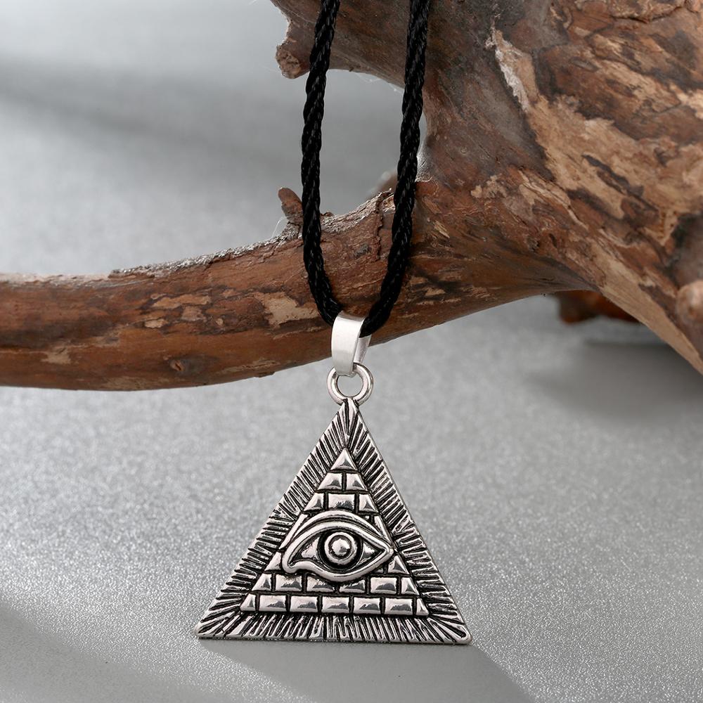 QIAMNI Axe Cross Wing Wolf Eagle Amulet Pagan Talisman Norse Necklace Pendant Slavic Viking Rune Choker Ethnic Male Jewelry Gift