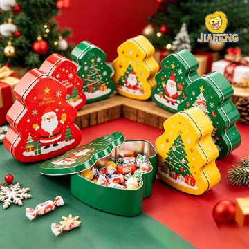 Special‑shaped Christmas tree tin box