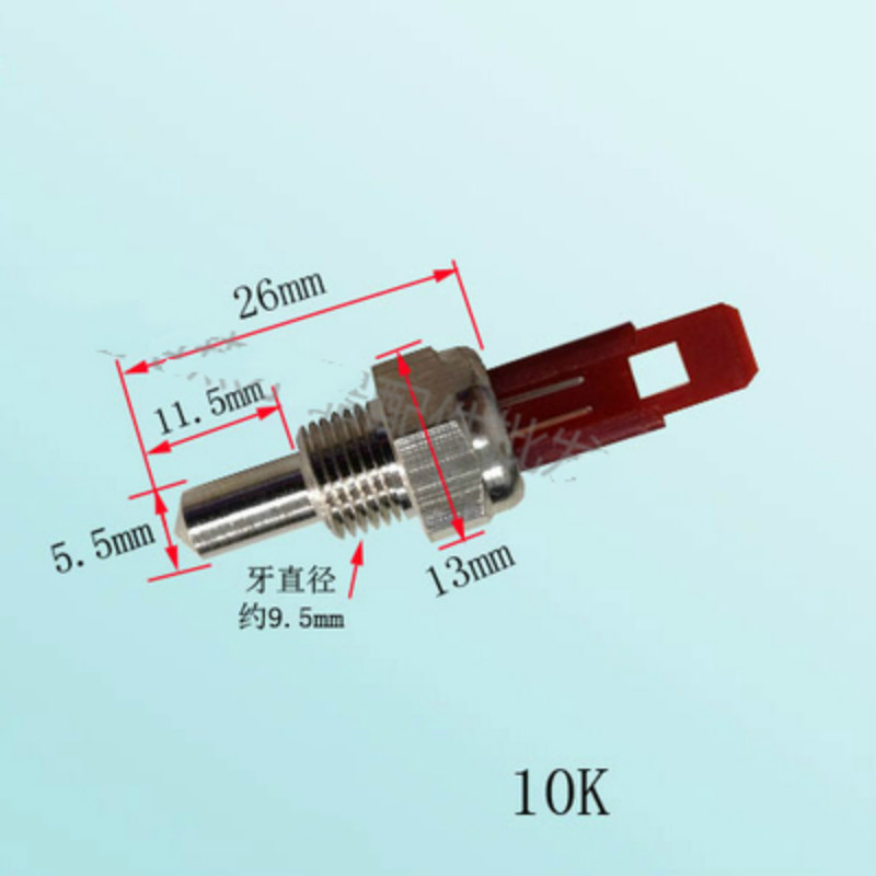 10pcs/lot Gas Heater Parts boiler NTC 10K temperature sensor boiler for water heating Gas Water Heater Parts Danko 240 etc