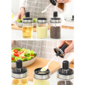 new Kitchen Glass Seasoning Bottle Salt Storage Box Spice Jar with Spoon Kitchen Supplies For Salt Sugar Pepper Powder